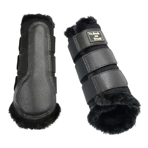 3D-Mesh Splint (Brush) Boots w/ Faux Fur