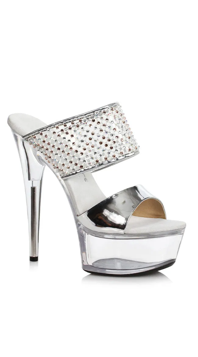 6 Inch Stiletto Rhinestone Heels