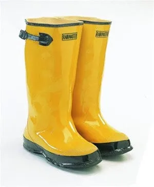 (6/Case) Yellow Over The Shoe Rubber Slush Rain Boots