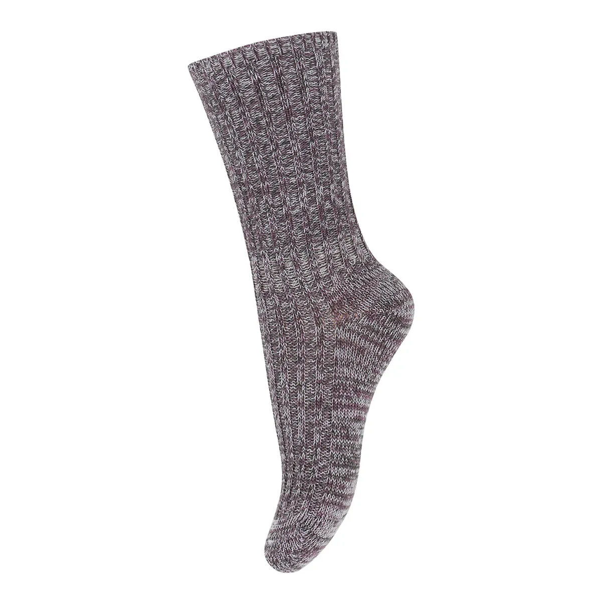 Adult Re-Sock Cotton Ankle Socks in Dark Purple Dove by MP Denmark