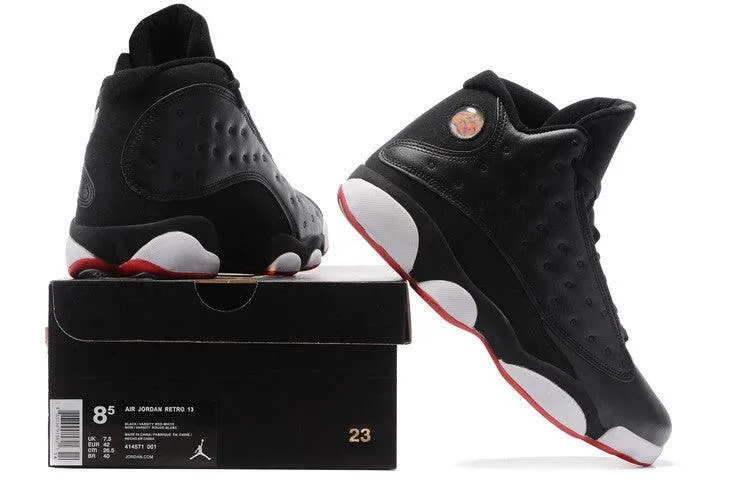 Air Jordan 13 Playoffs Black Red Hightop Sneakers