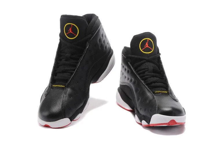 Air Jordan 13 Playoffs Black Red Hightop Sneakers