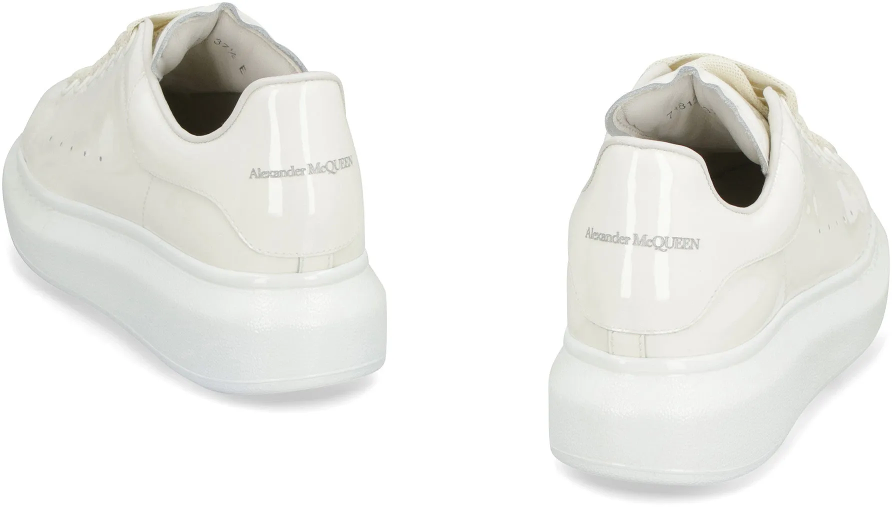 ALEXANDER MCQUEEN Chunky Sole White Leather Sneakers for Women - FW22 Collection