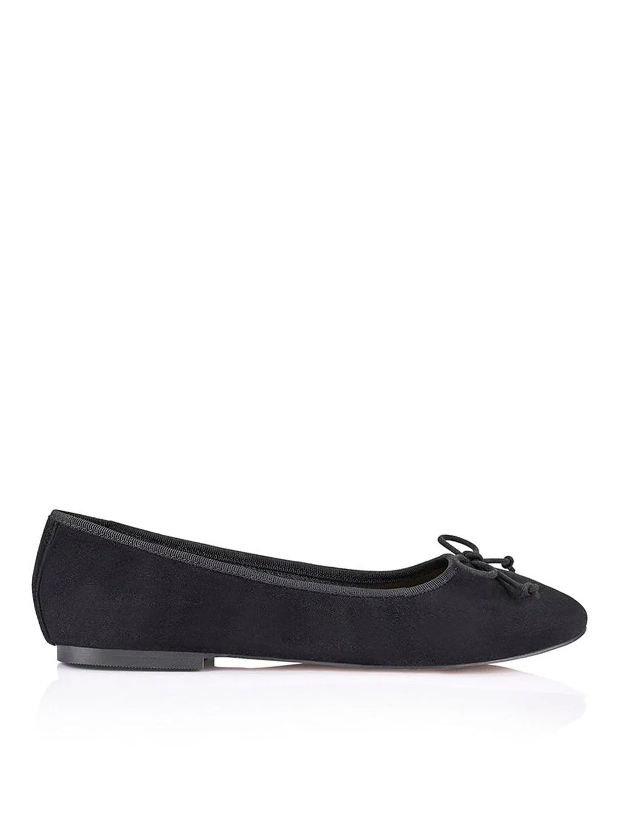 Ballet Flats - Black Suede