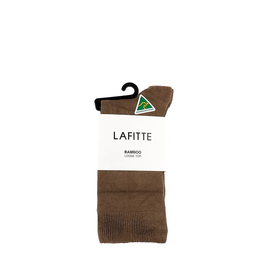 BAMBOO LOOSE TOP SOCKS - EARTH