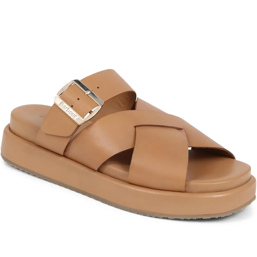 Barbour Annalise Leather Mule Sandals - BARBR39508 / 324 822