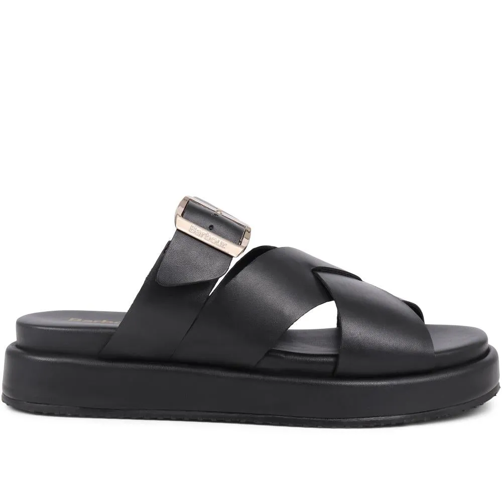 Barbour Annalise Leather Mule Sandals - BARBR39508 / 324 822