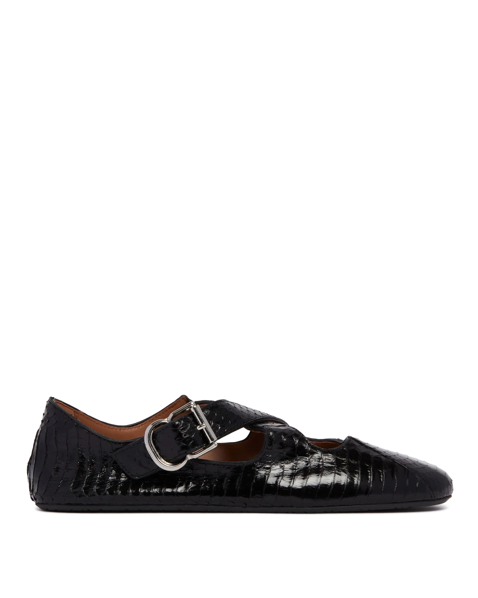 Black Criss Cross Ballet Flats