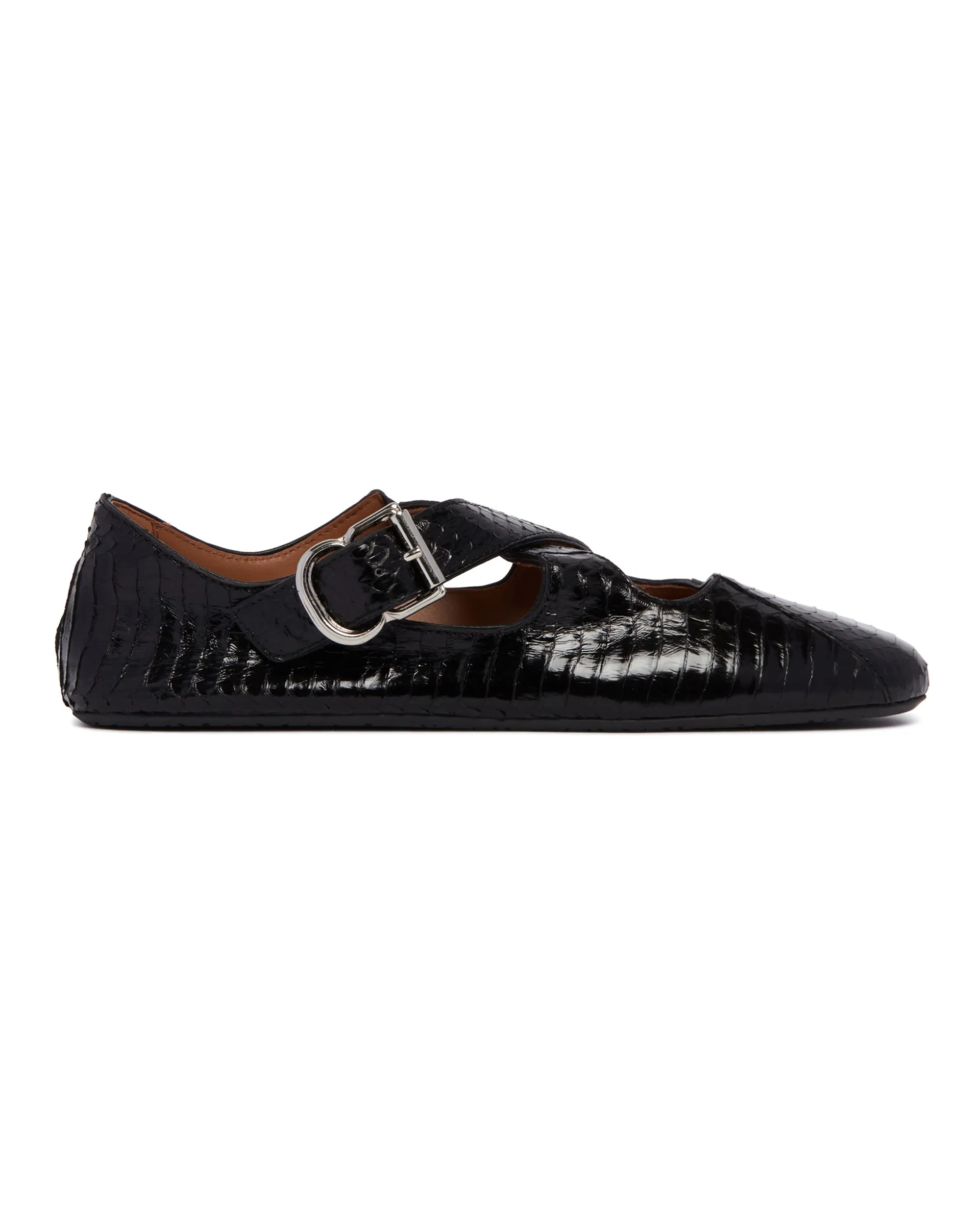 Black Criss Cross Ballet Flats