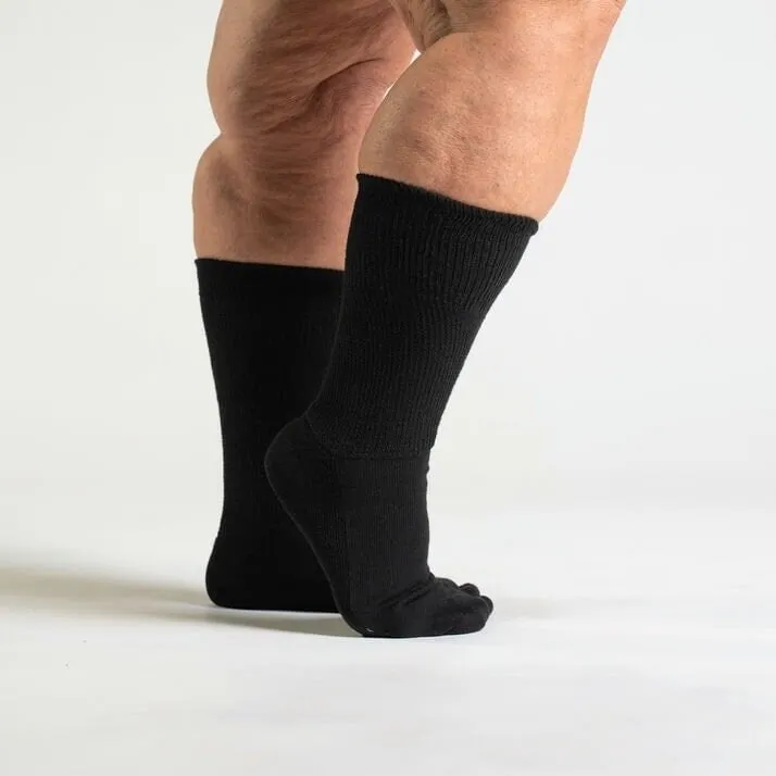 Black EasyStretch™ Diabetic Socks