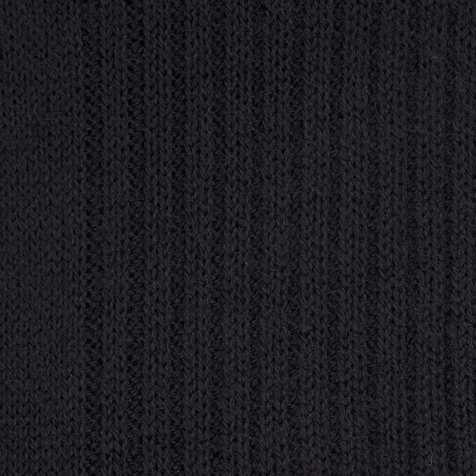 Black Long Merino Wool Socks