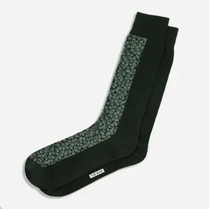 Bloom Floral Emerald Dress Socks