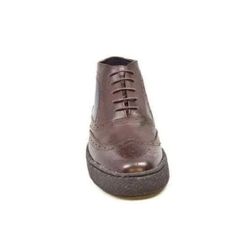 British Walkers Wingtip Men's Two Tone Brown and Navy Leather