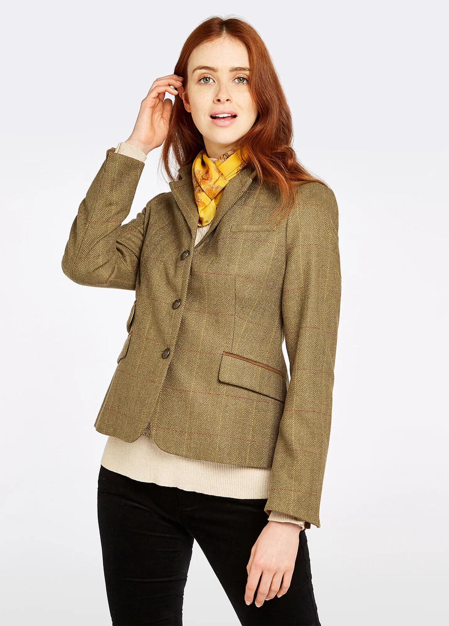 Buttercup Tweed Jacket - Elm