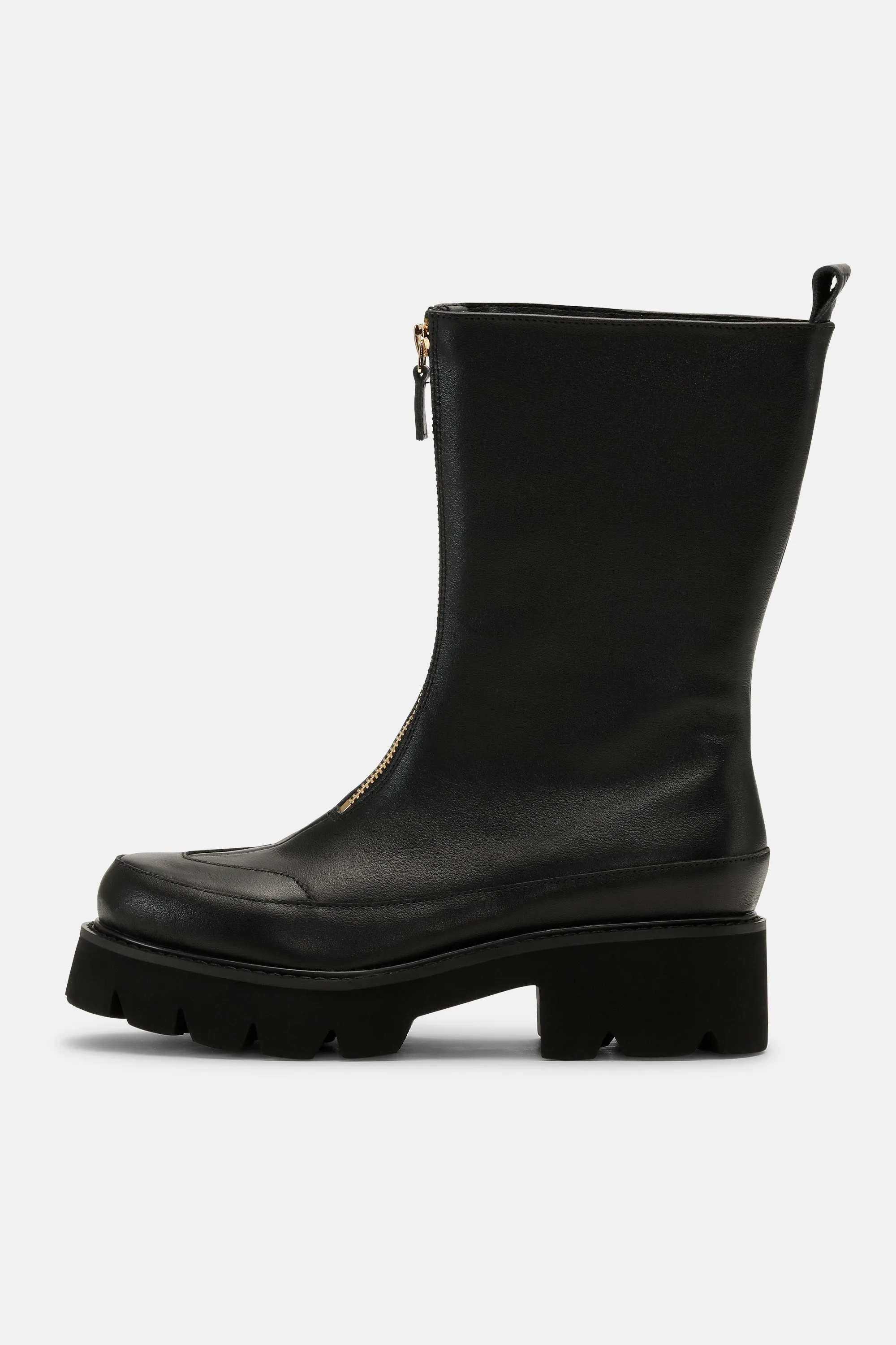 Calf Length Boots - Black