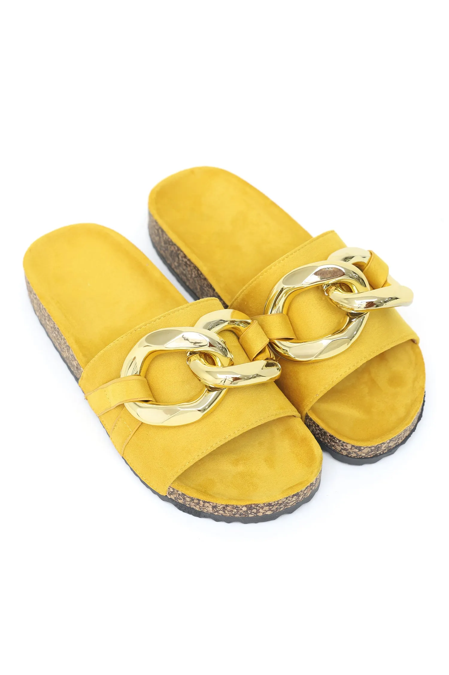 CHAIN LINKED FLATS-YELLOW