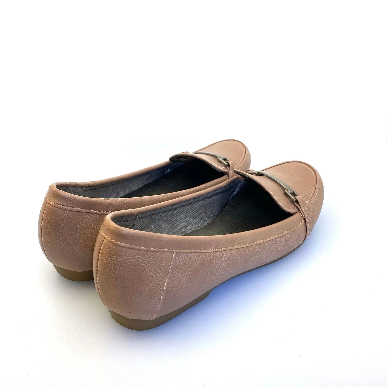 Comfortable Life Stride Size 8.5 Tan Brown Dress Loafers Pre-Owned