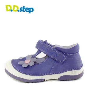 Comfortable Shoes For Girls D.D. Step toddler single strap girl sandals/dress shoes violet with flower size US 4-8.