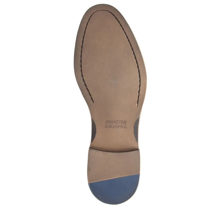 CONARD TAN ITALIN CALF SKIN | Men's Johnston & Murphy Conard Cap Toe Tan Italian Calfskin at Brandy's Shoes Made in USA