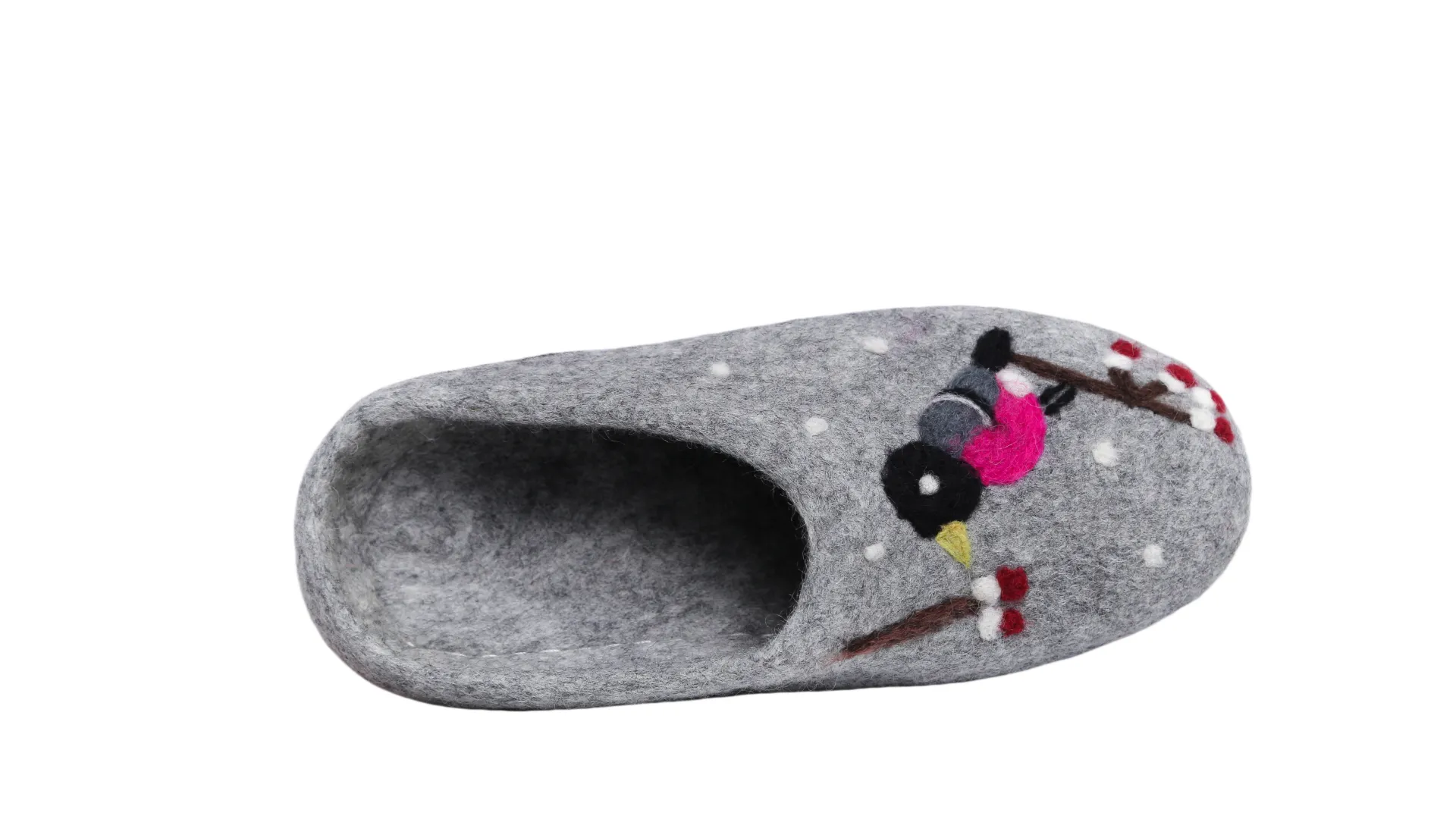 CrazycatZ Women Handmade Natural Wool Slippers indoor shoes Napal Slippers with leather sole