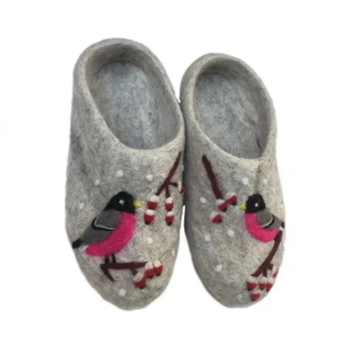 CrazycatZ Women Handmade Natural Wool Slippers indoor shoes Napal Slippers with leather sole