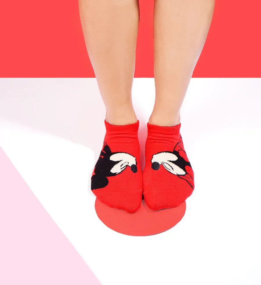 Disney Character Lowcut Socks - Mickey & Minnie For Women