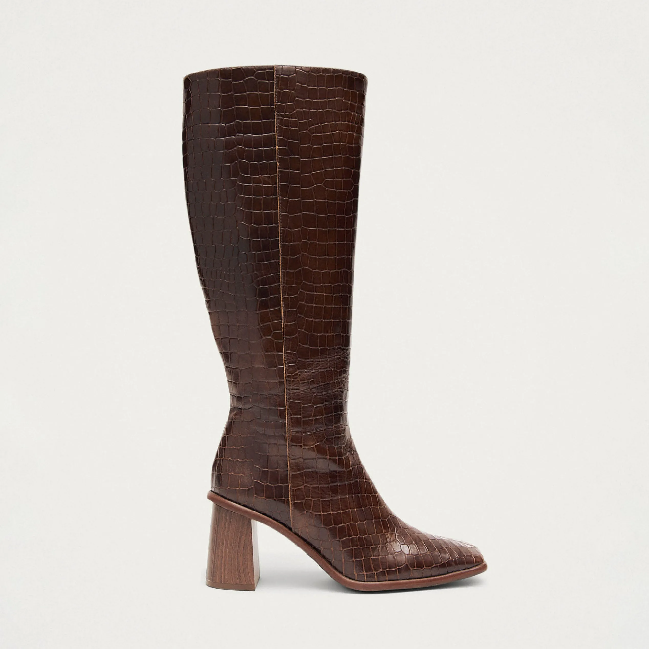 East Alli Brown Leather Boots