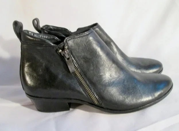 EUC Womens PAUL GREEN MUNCHEN Ankle Chukka Leather BOOT BLACK 4.5 Booties