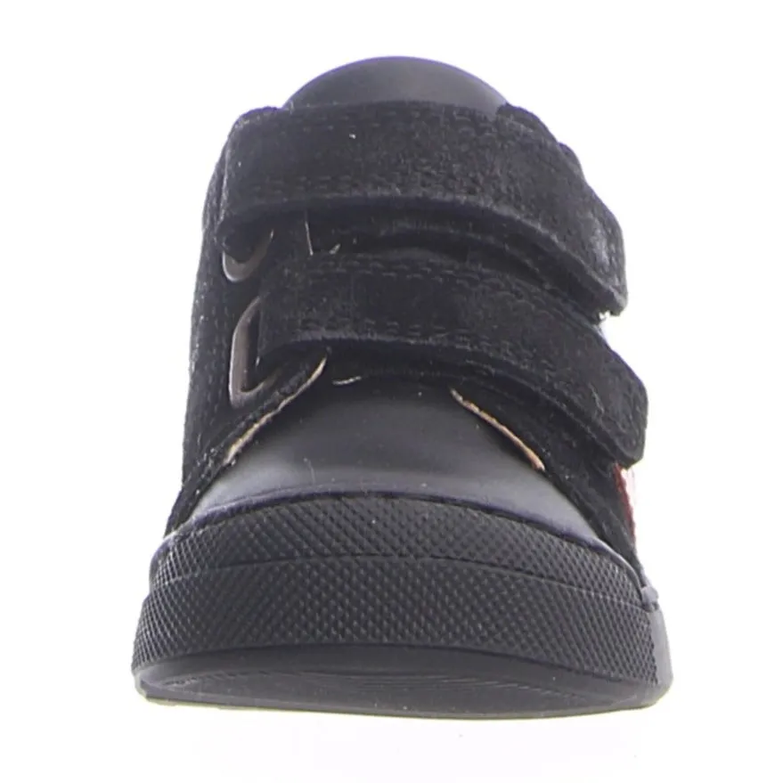 Falcotto Boy's Gazer Vl Nappa/Velour Spazz. Sneakers - Nero