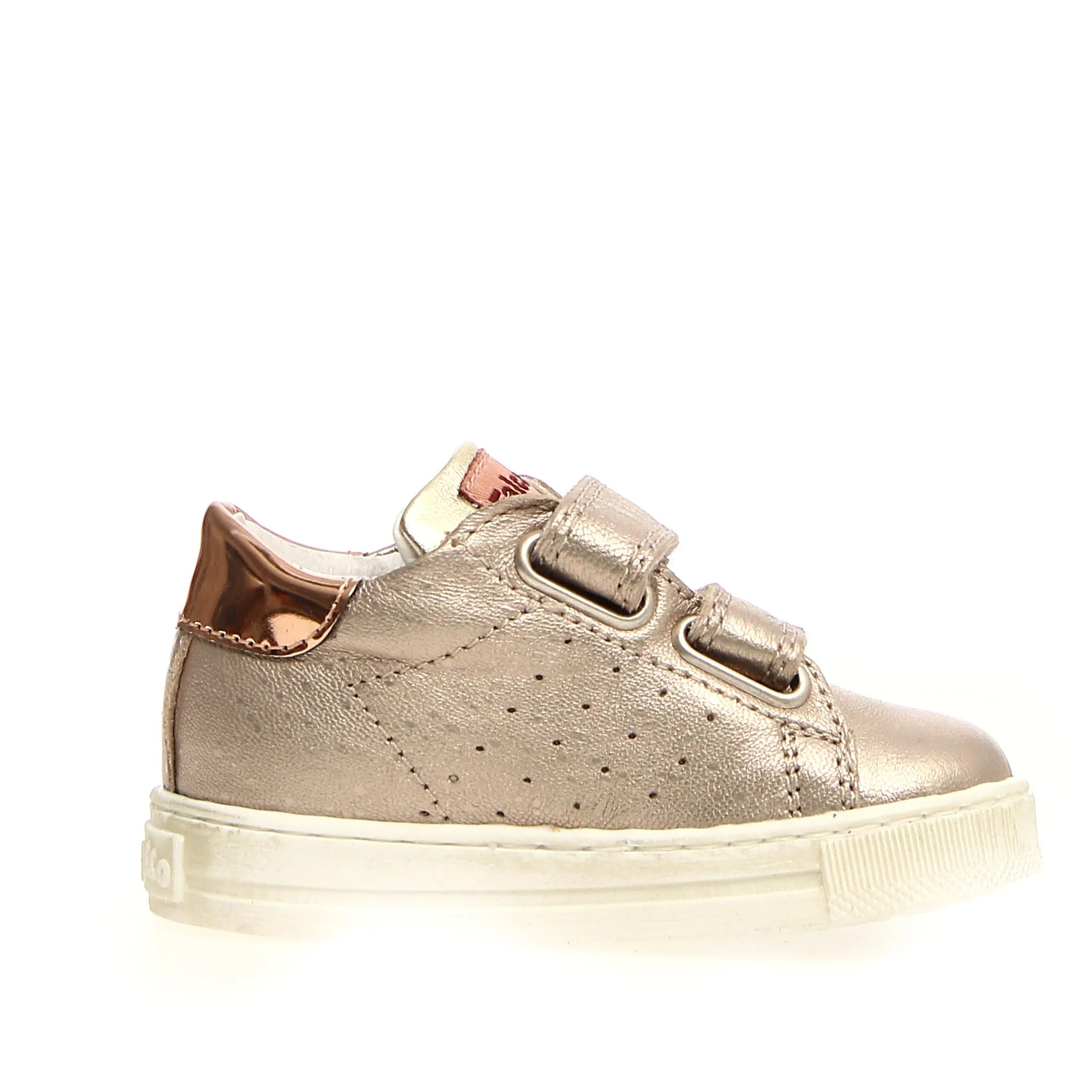 Falcotto Girl's Salazar Pebbled Sneaker Shoes - Nut/Platinum