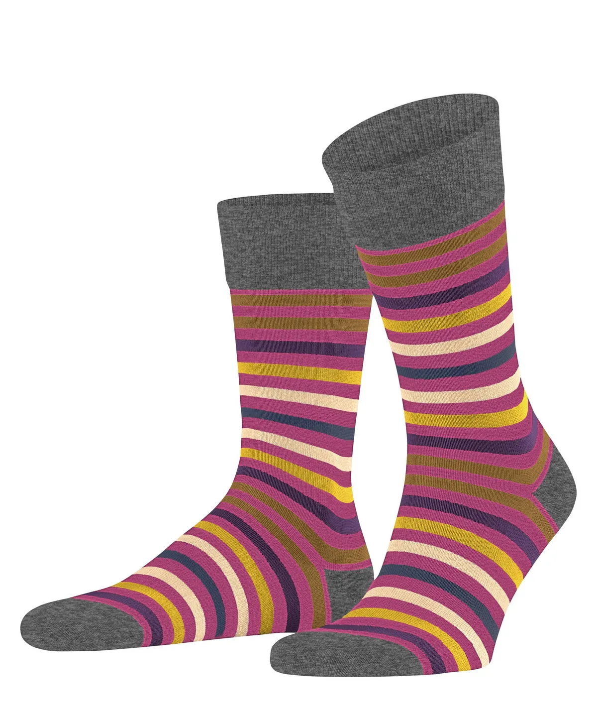 Falke 13279 8409 Tinted Stripe Sock Pink/Orchid