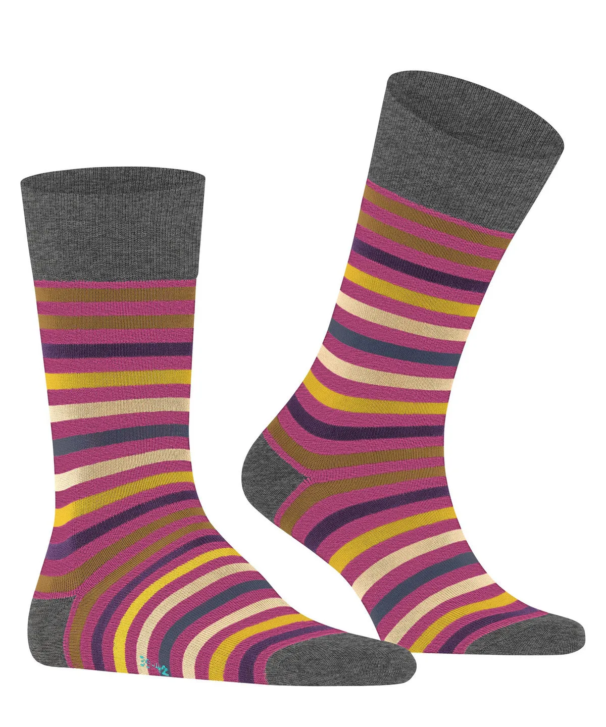 Falke 13279 8409 Tinted Stripe Sock Pink/Orchid