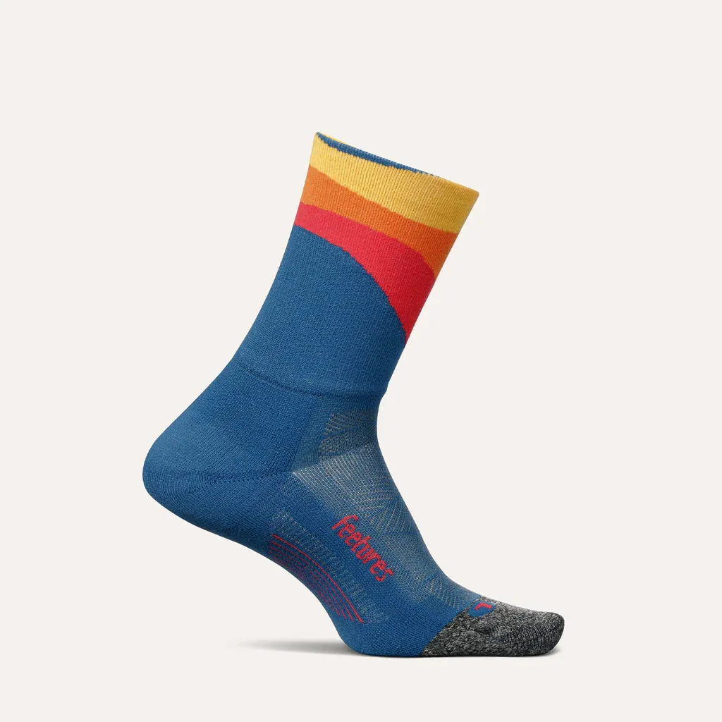 Feetures Elite Light Cushion Mini Crew Socks (Rythmic Blue)