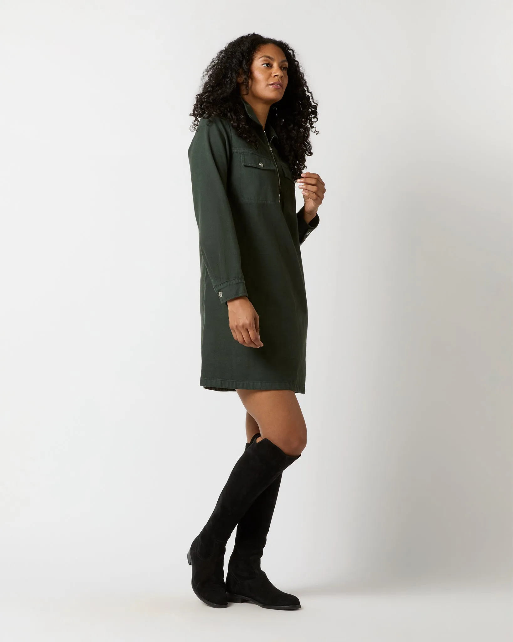 Felicity Dress in Dark Green