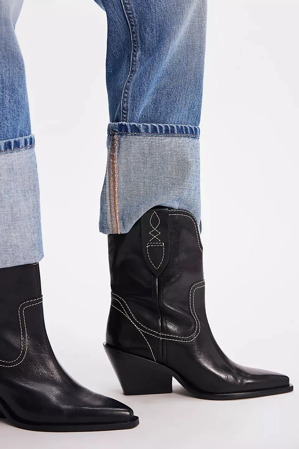 Free People Pitchfork Point Western Boots | Victorian Black