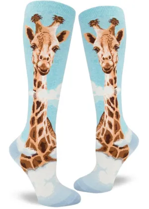 Giraffe | Roll Top | Women's Knee-high