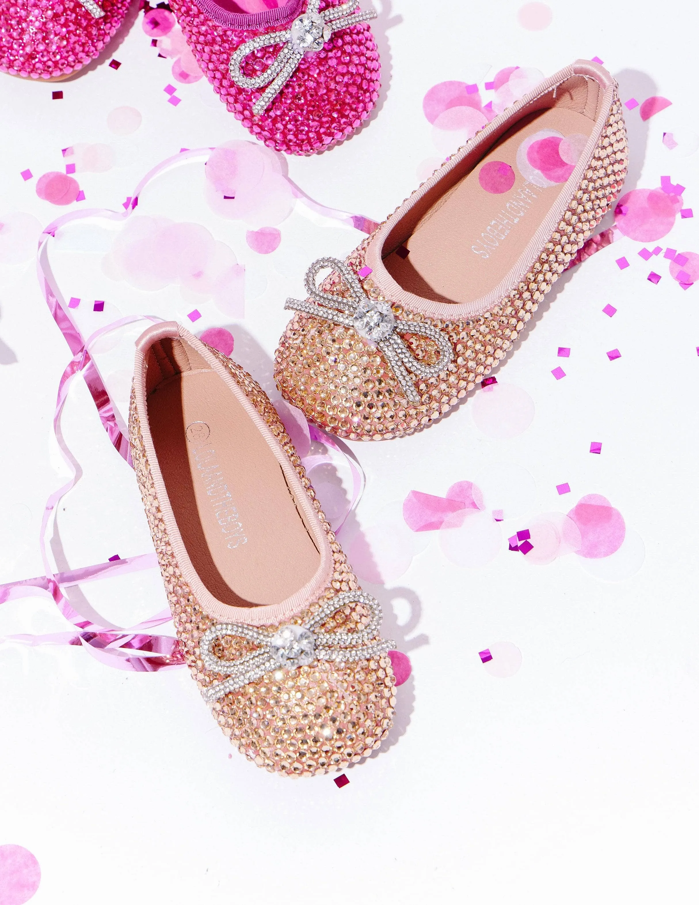 Gold Sparkle Ballet Flat