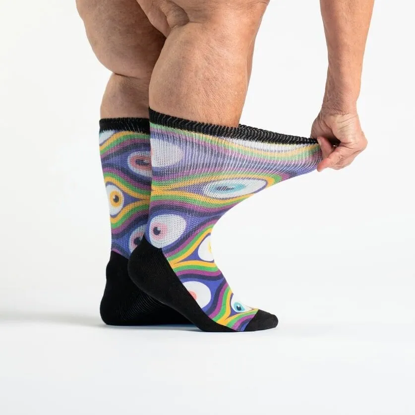 Groovy Eyes Non-Binding Diabetic Socks