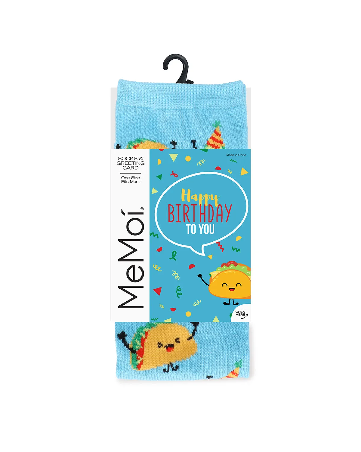 Have a FantasTACO Birthday Greeting Card Crew Socks