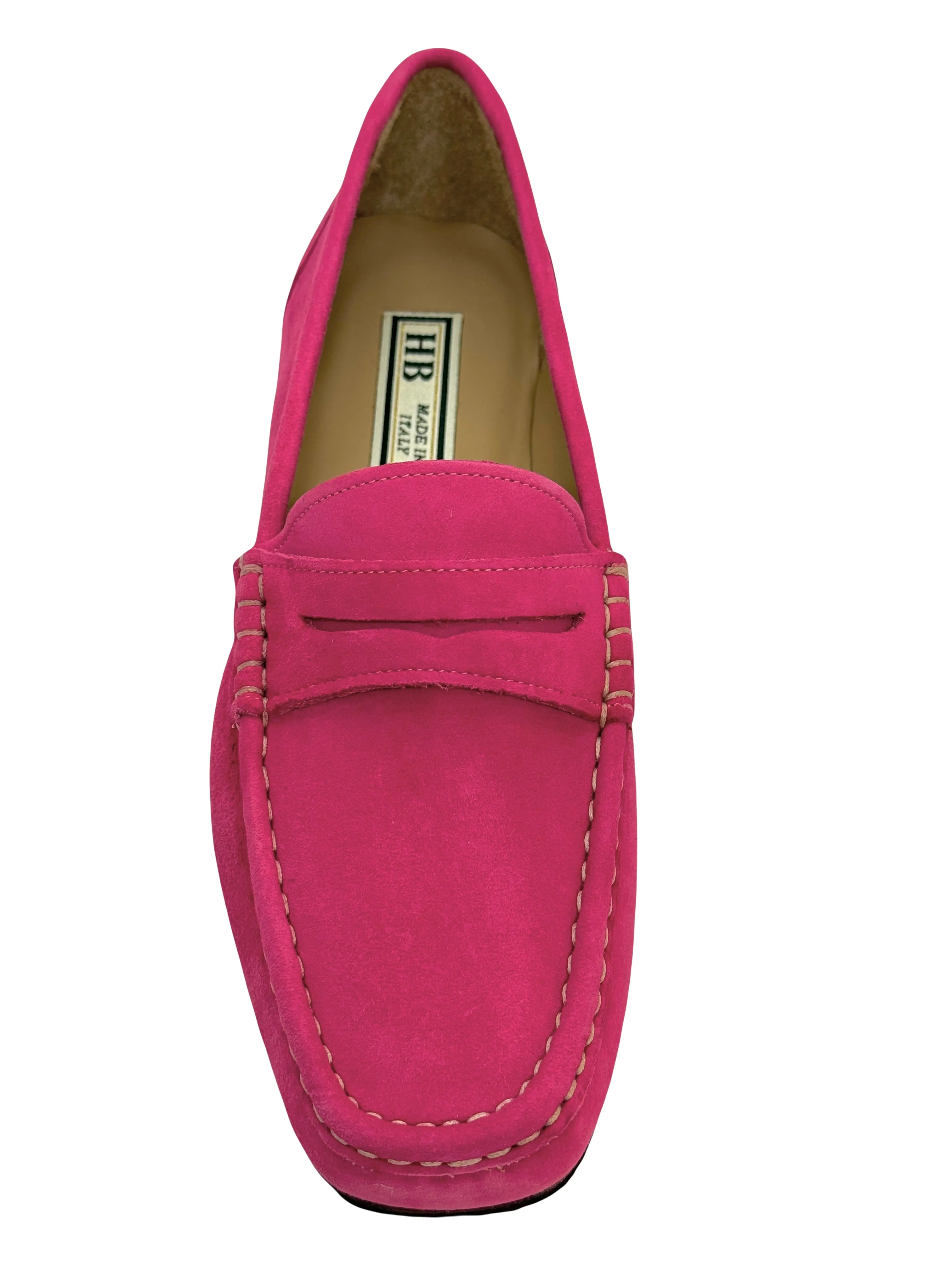 HB Ladies Flat Suede Moccasin