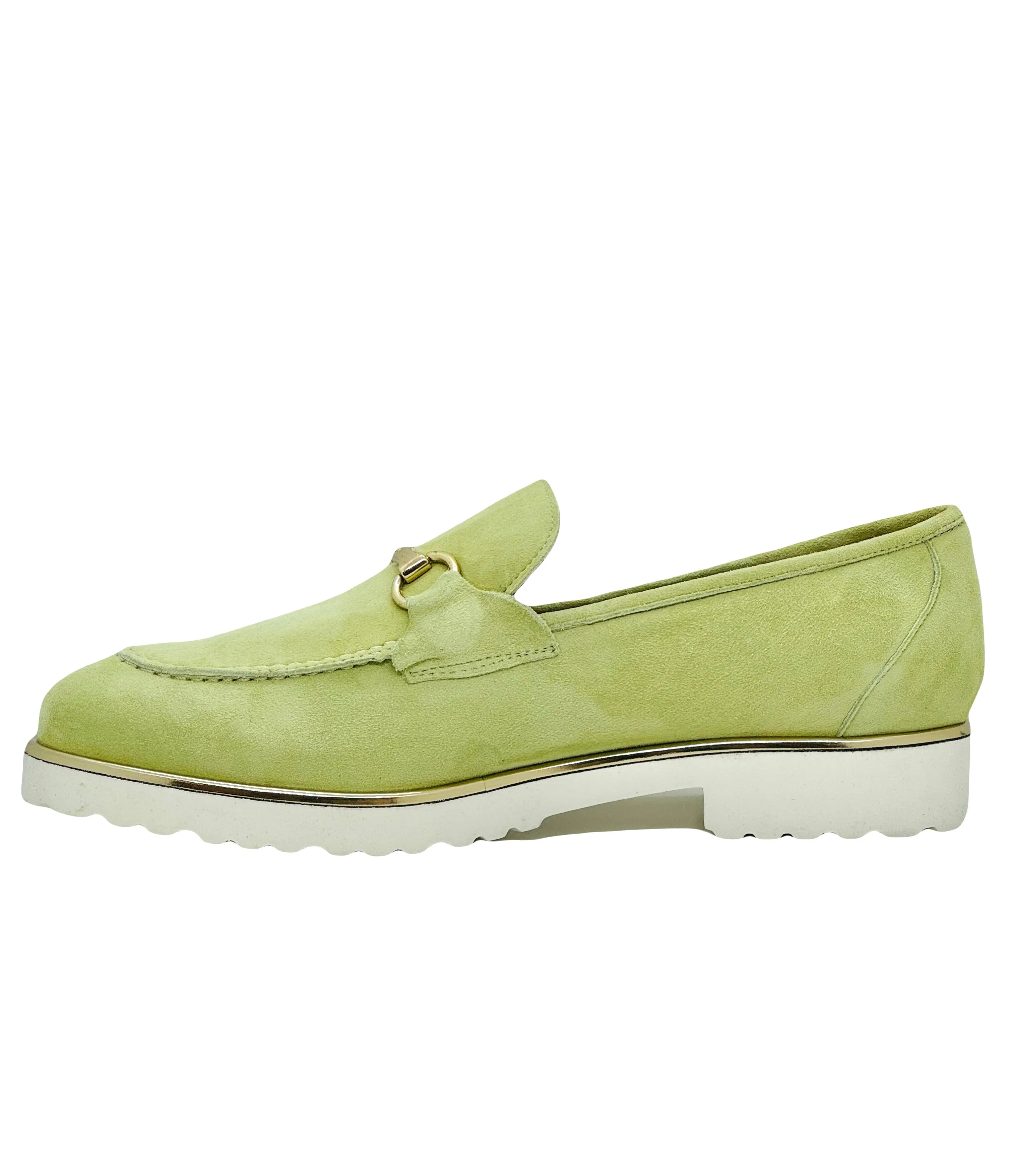 HB Ladies Suede Trim Moccasin