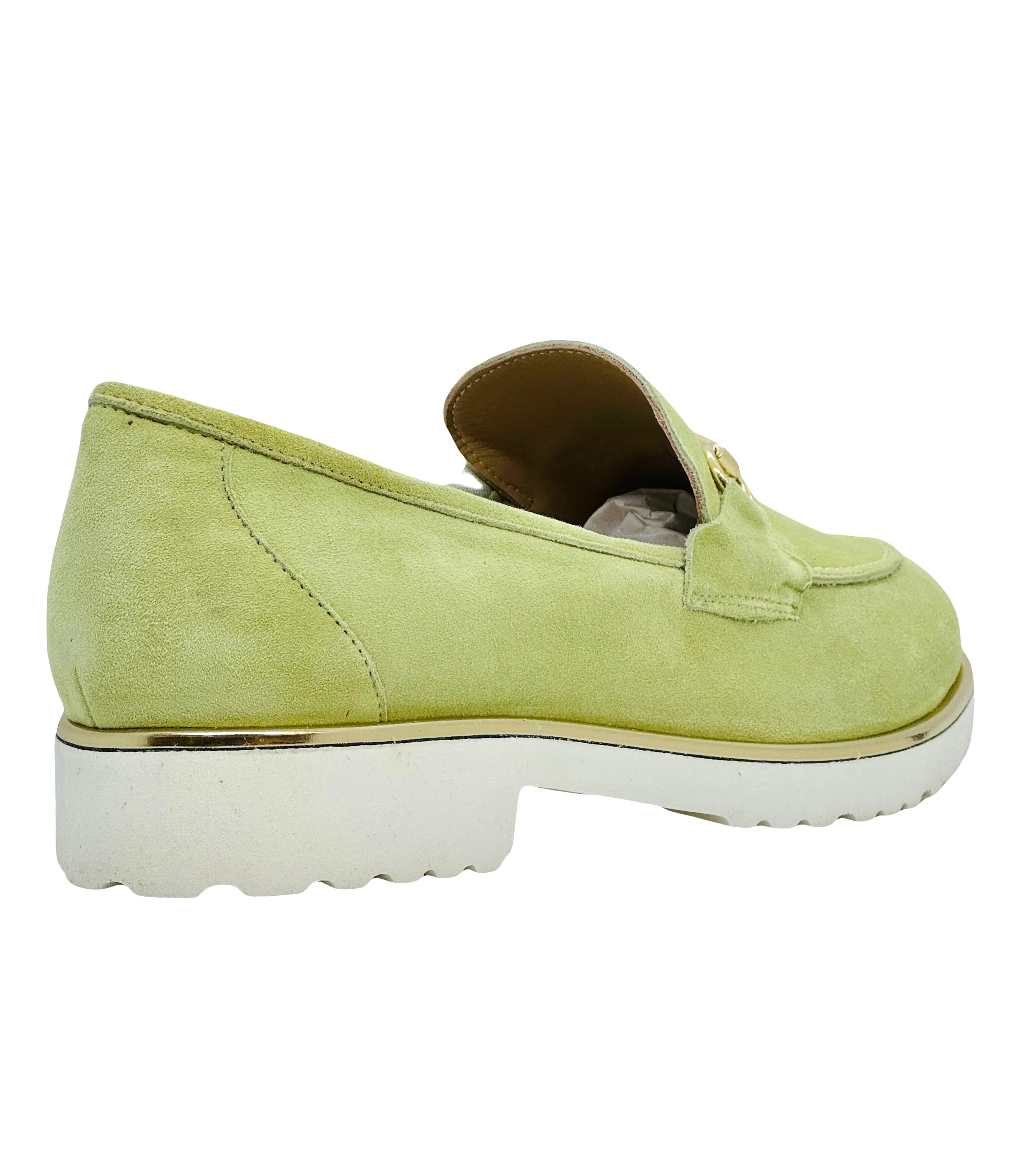 HB Ladies Suede Trim Moccasin