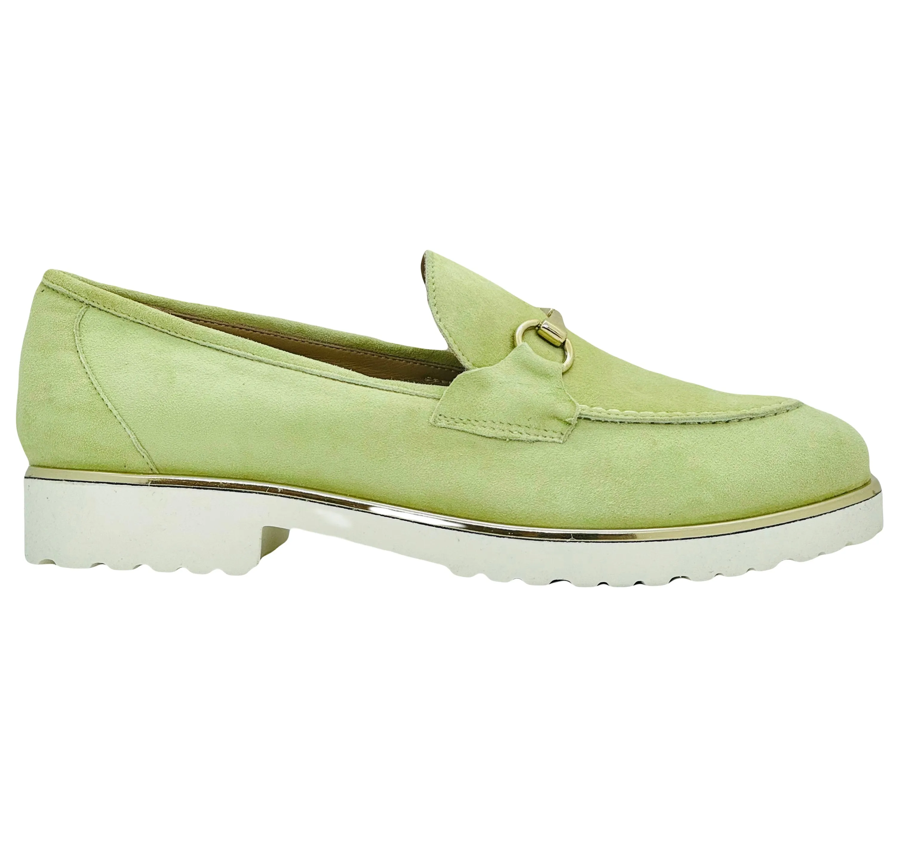 HB Ladies Suede Trim Moccasin