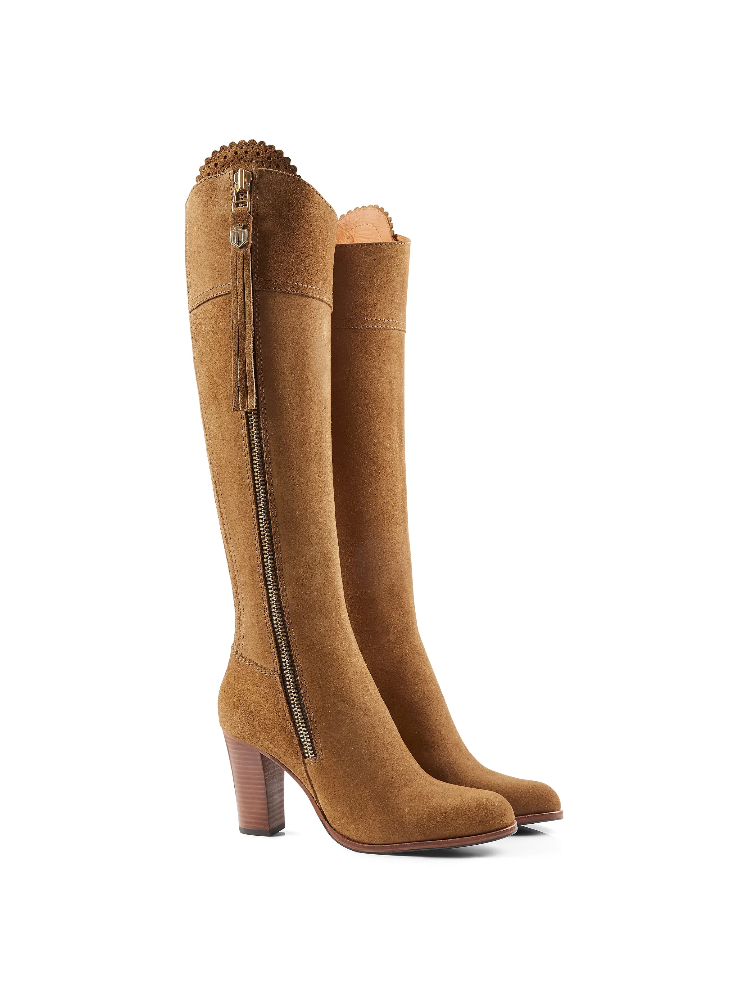 High Heeled Regina (Narrow Fit) - Tan Suede