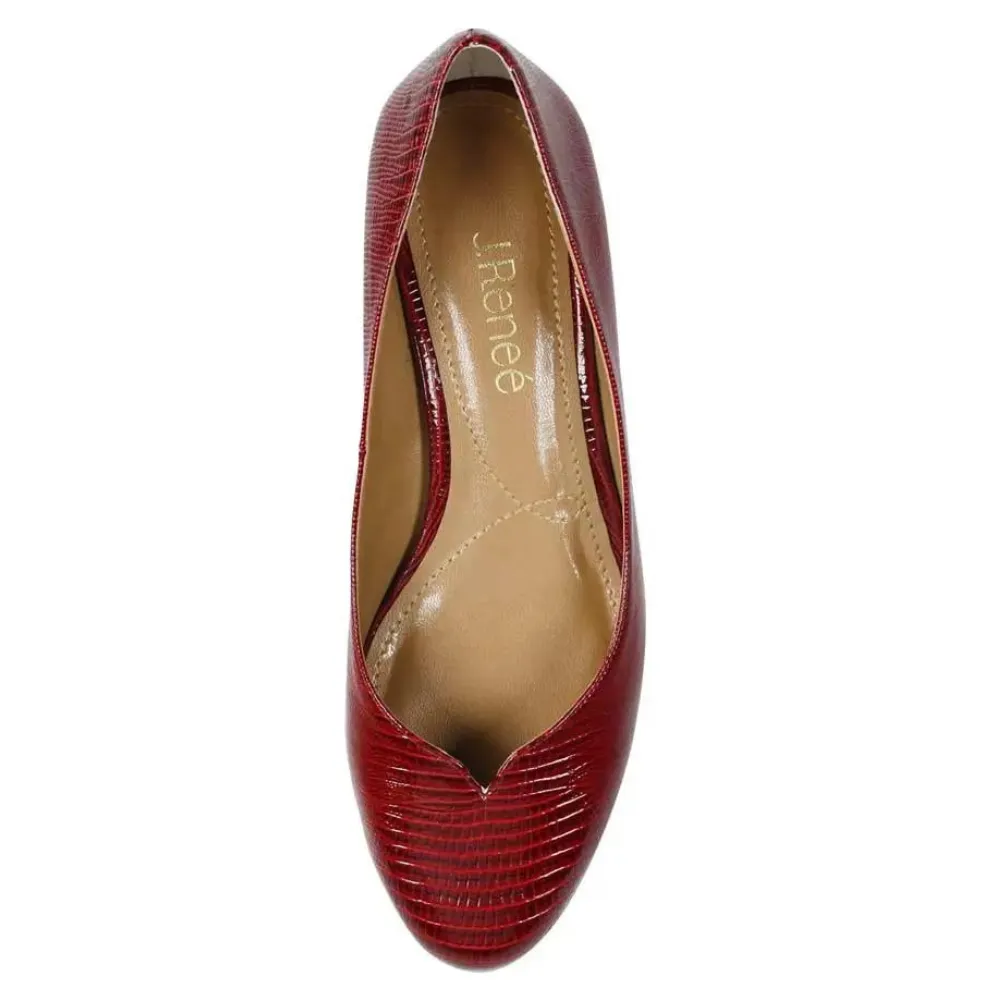 J. Renee Bambalina Dark Red Pump (Women's)