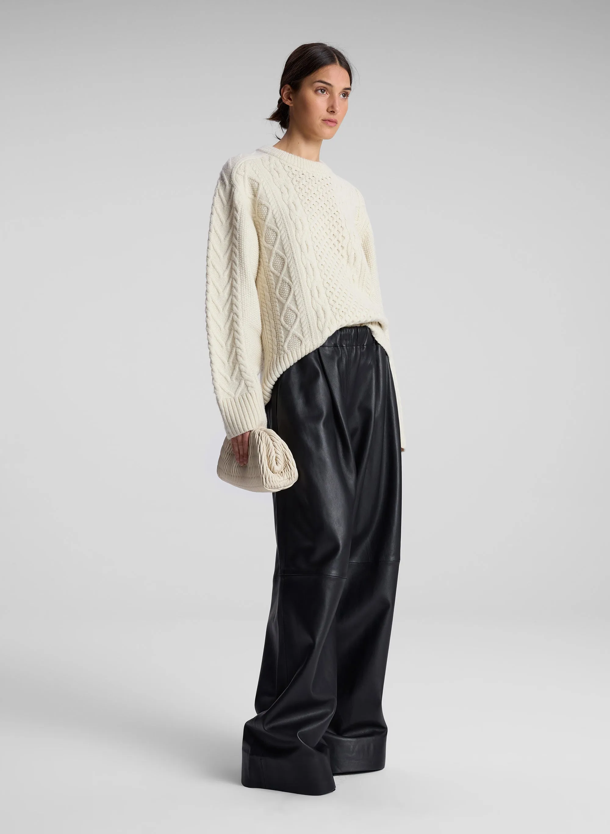 Kyra Merino Cable Knit Sweater