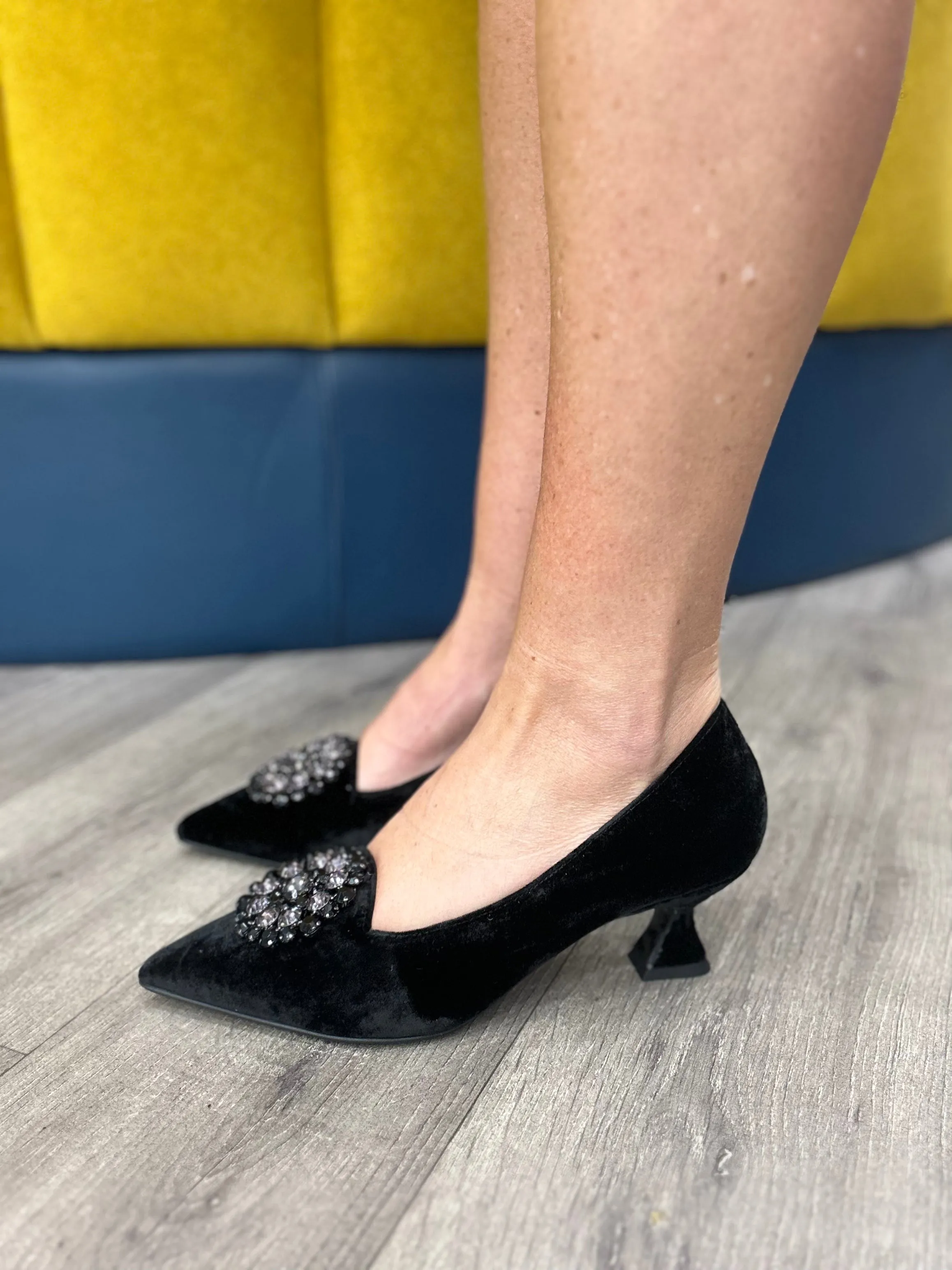 Marian Black Kitten Heels