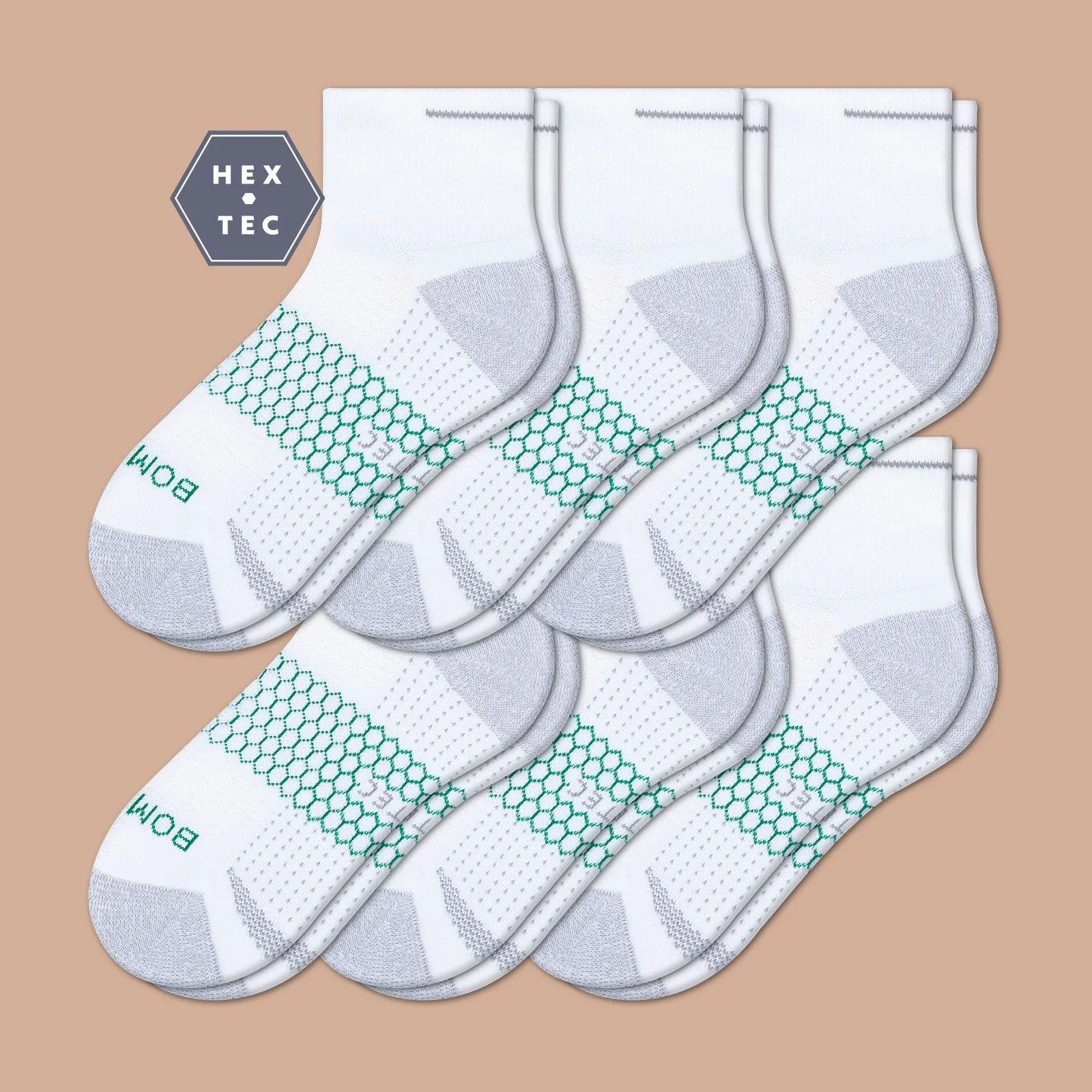 Men's Performance Golf Quarter Sock 6-Pack