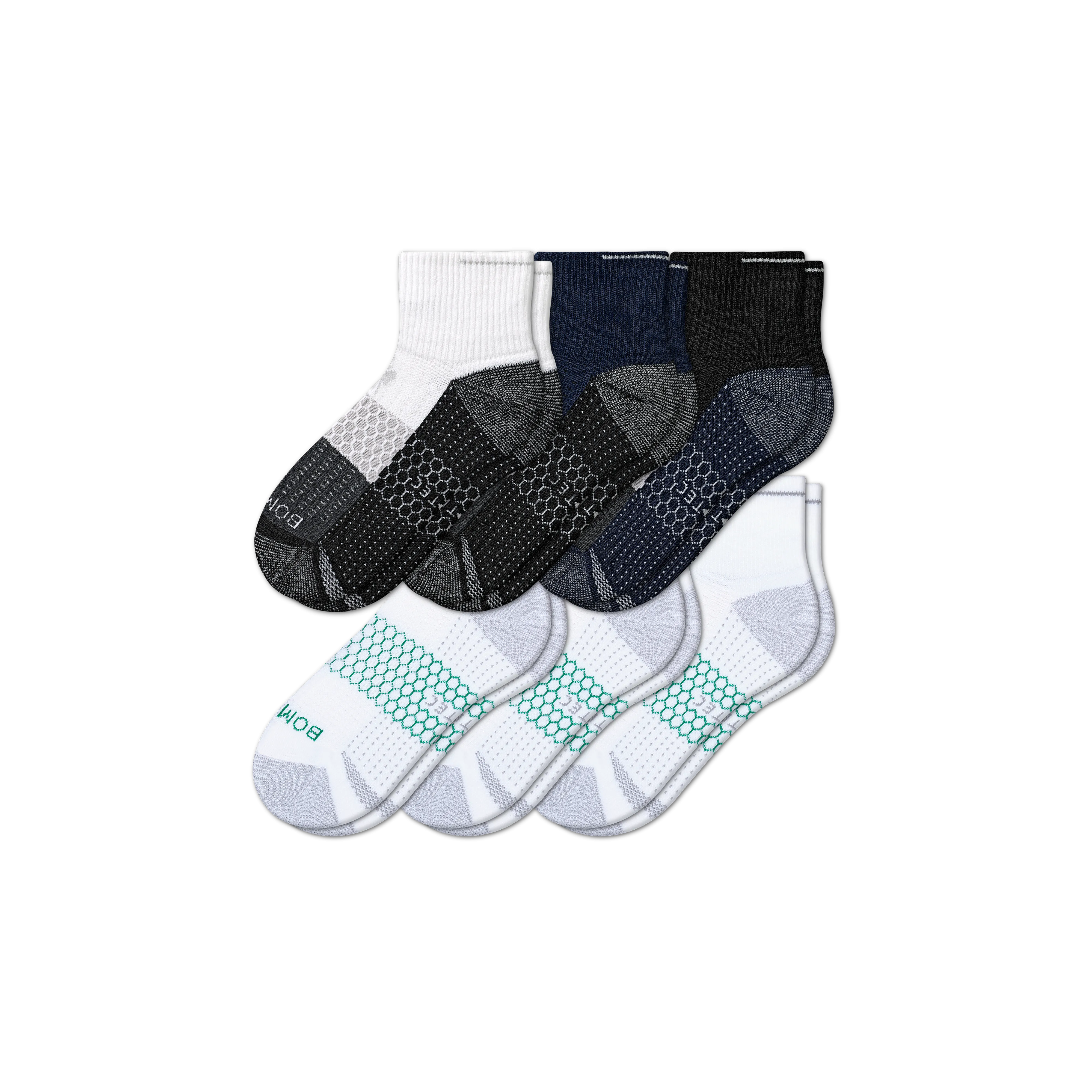 Men's Performance Golf Quarter Sock 6-Pack