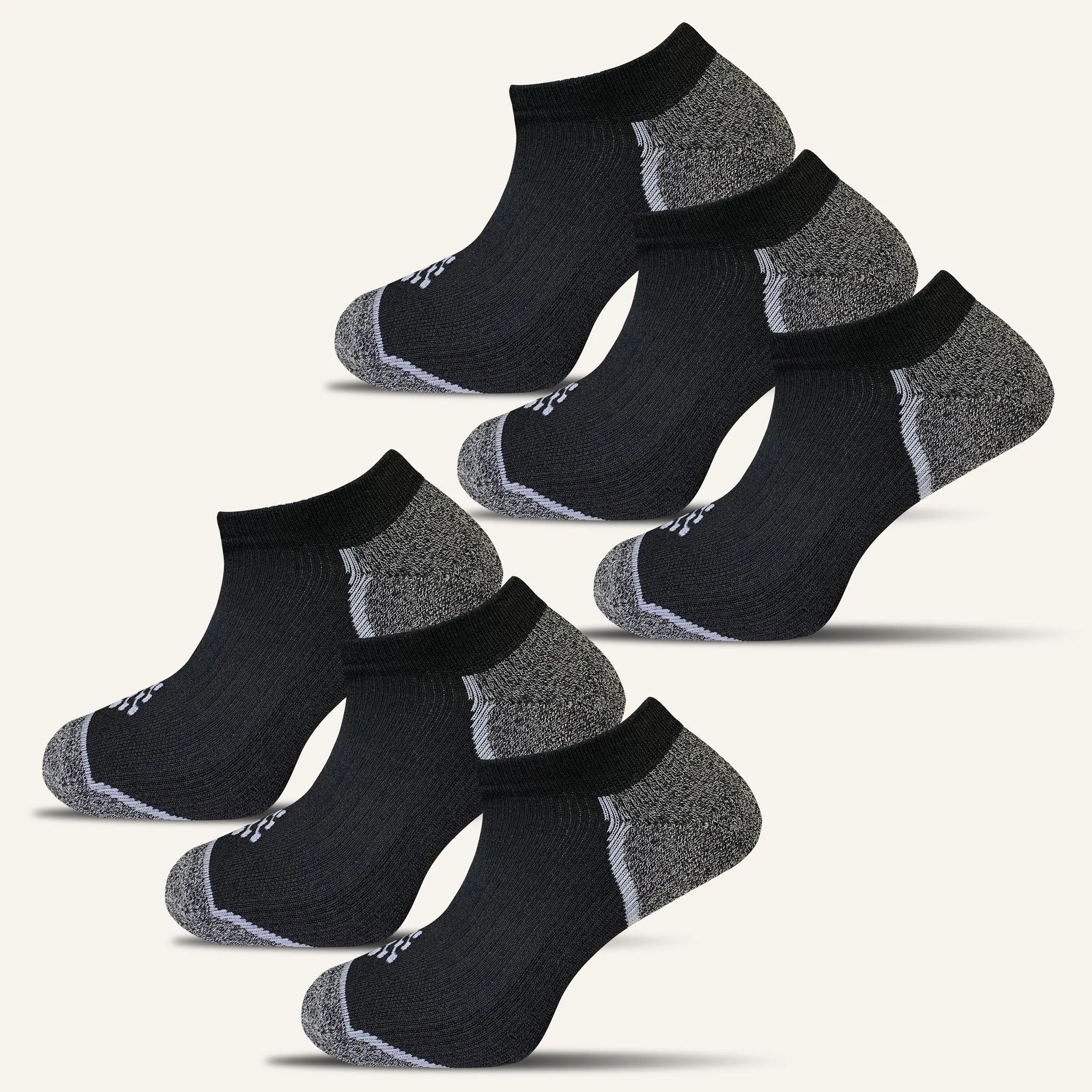 Men's Sport Cushioned Ankle Socks - 6 Pair